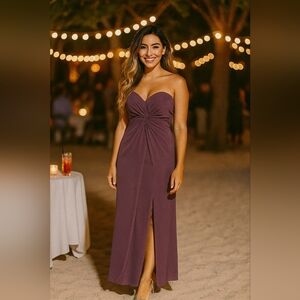 Womens long chiffon dress